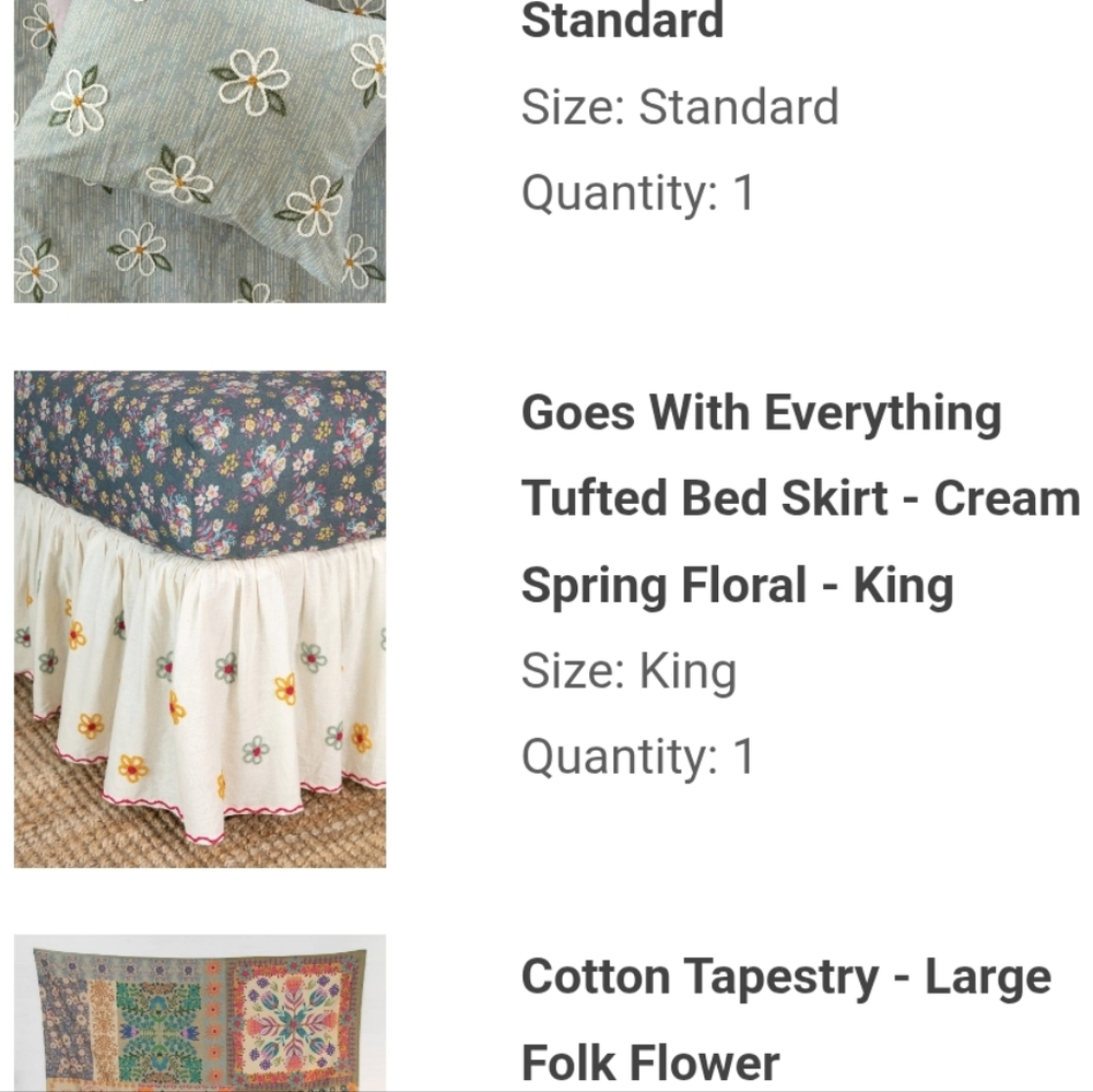 Daisy Bed Skirt - Picture 3 of 3
